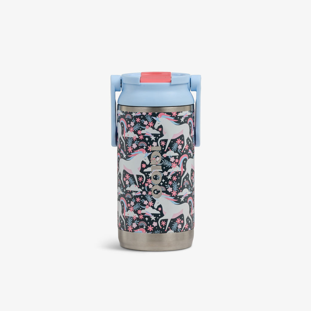 Kids Lunch 12 Oz Sipper Bottle W6 - Unicorns - Front View