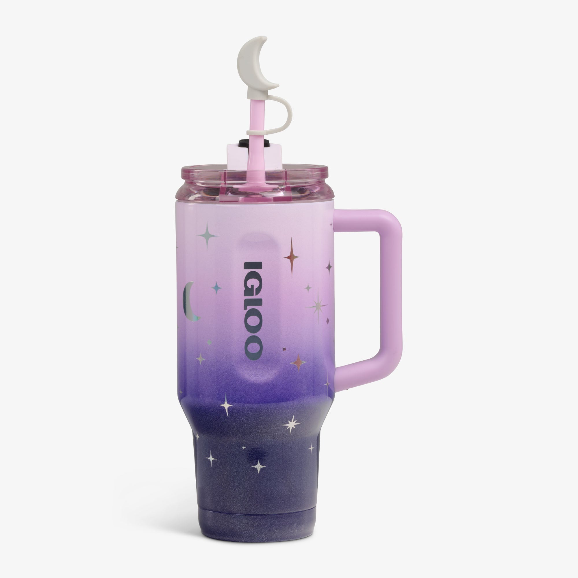 32 Oz Flip ‘n’ Sip Travel Mug G9 - Mystic Purple - Strap View
