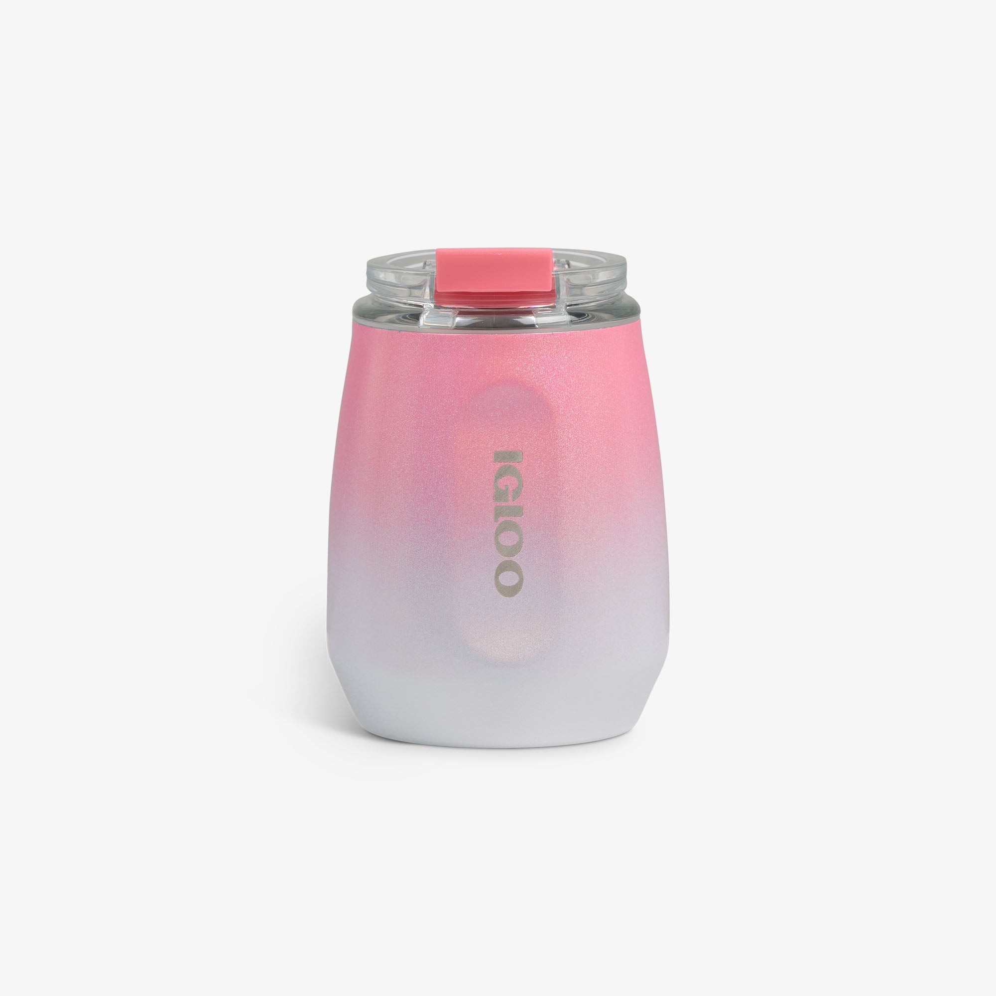10 Oz Wine Tumbler E5 - Gradient Pink - Front View