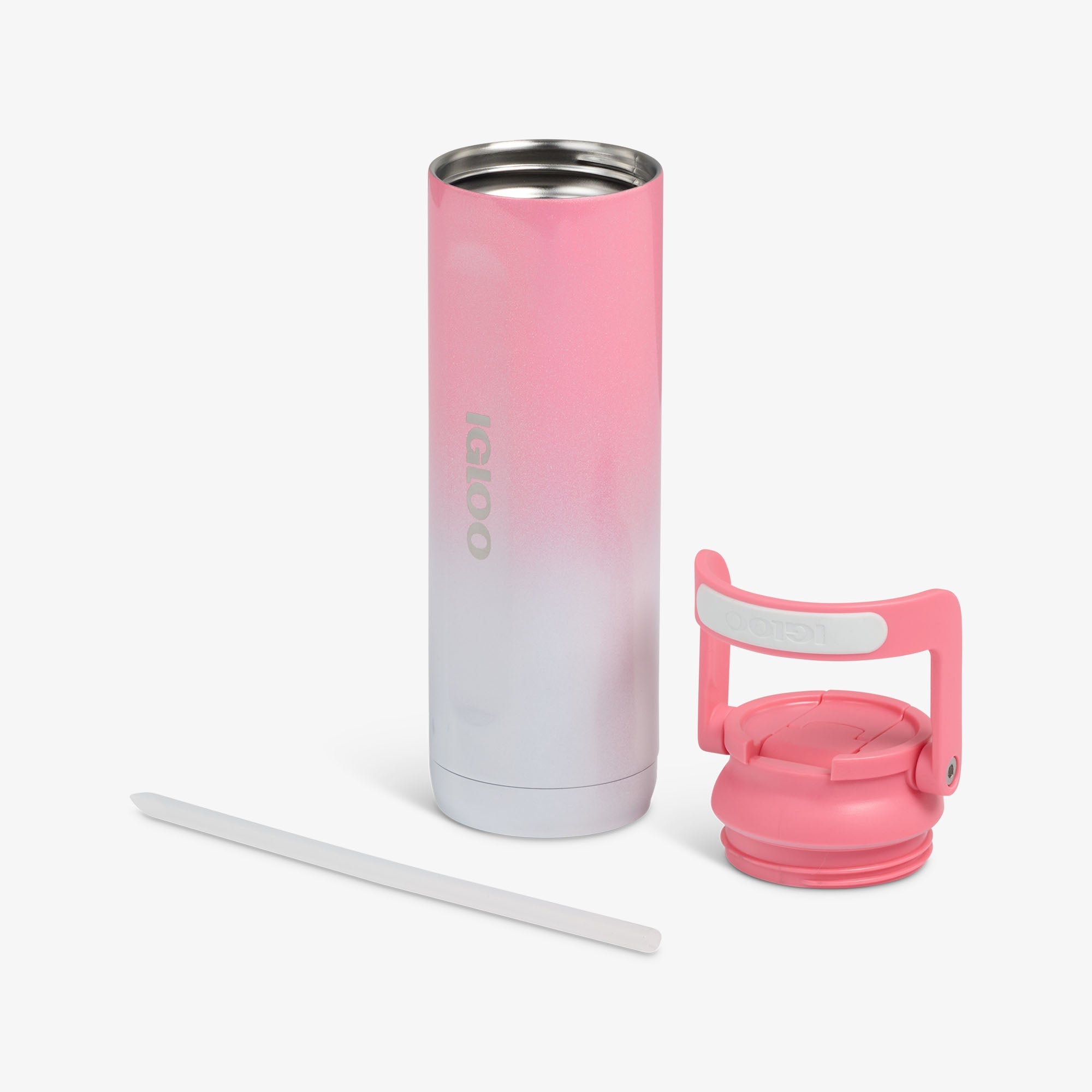 20 Oz Sport Sipper Bottle E2 - Gradient Pink - Open View