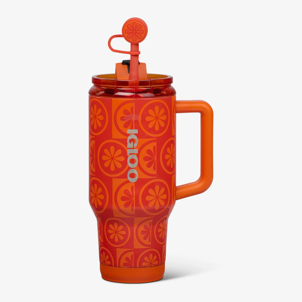 32 Oz Flip ‘n’ Sip Travel Mug G9 - Orange - Product View