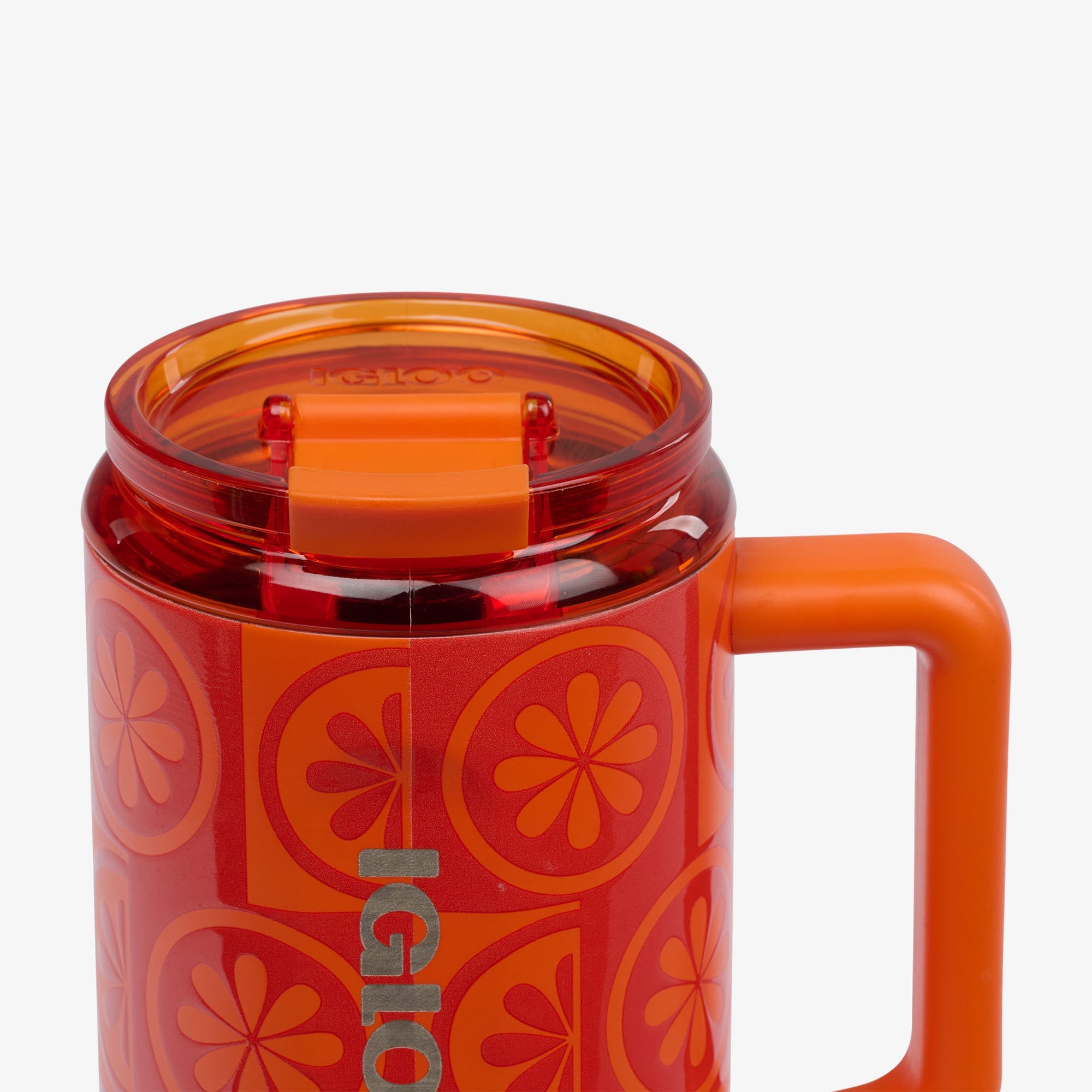 32 Oz Flip ‘n’ Sip Travel Mug G9 - Orange - Product View