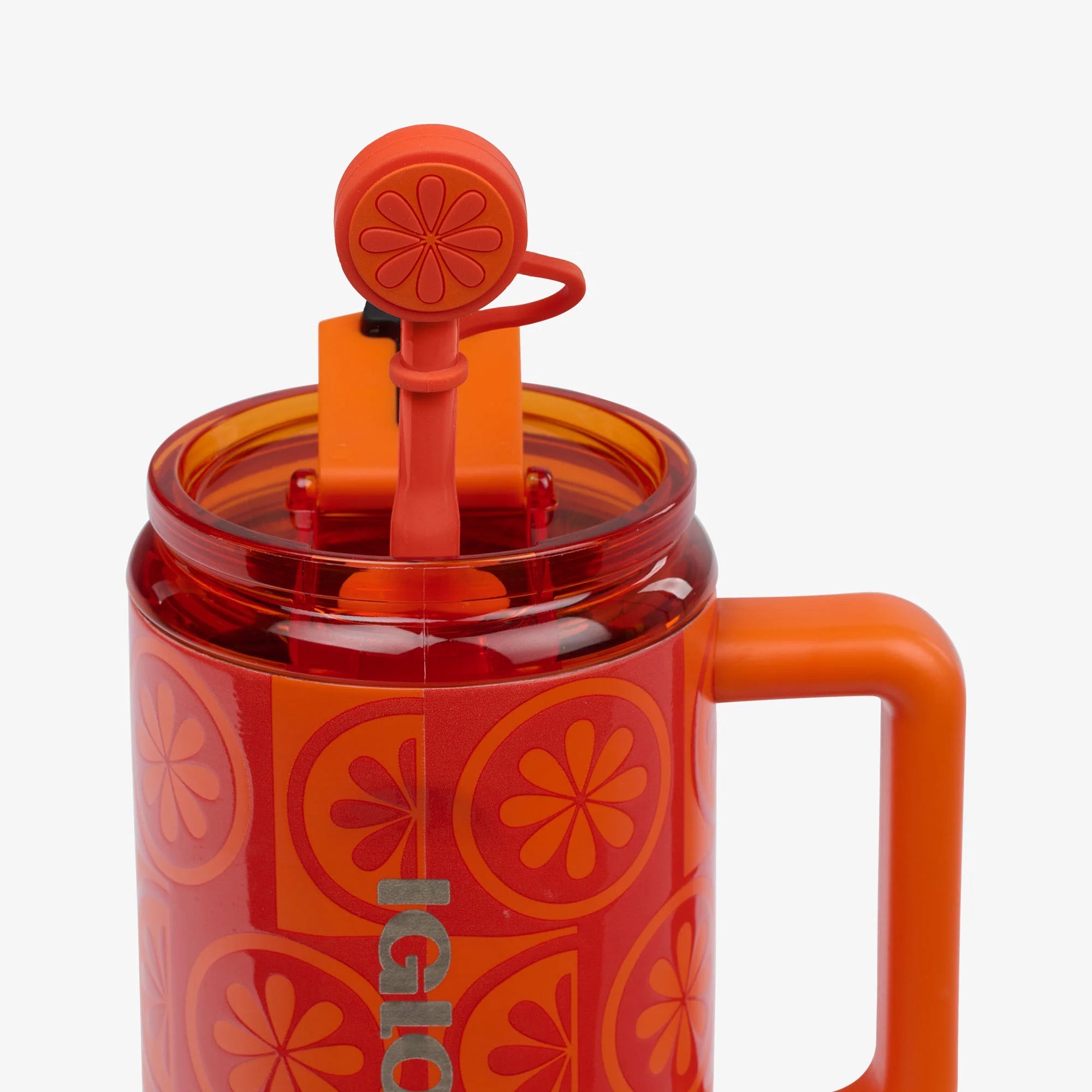 32 Oz Flip ‘n’ Sip Travel Mug G9 - Orange - Product View