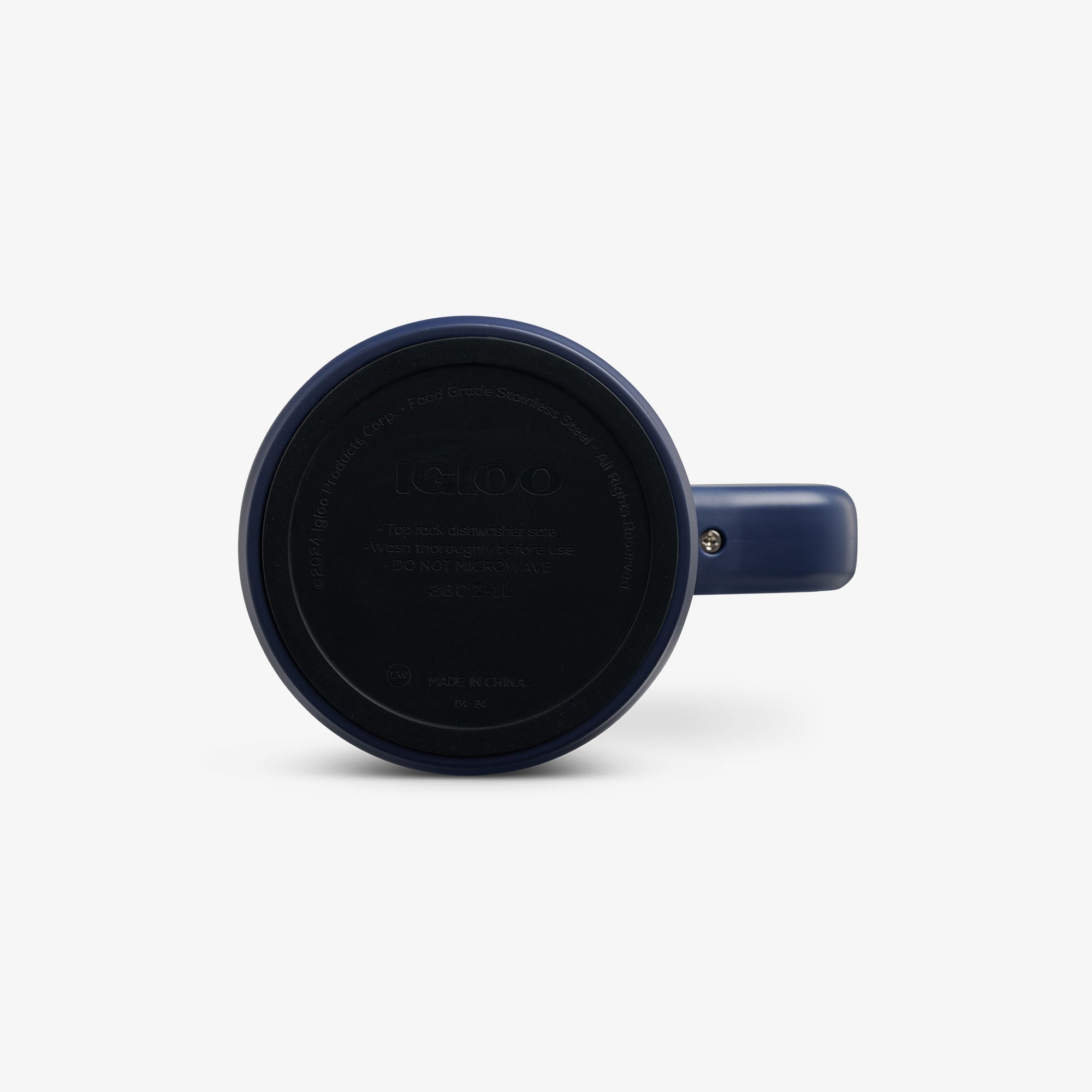 1L Beer Mug R5 - Navy Check - Product View