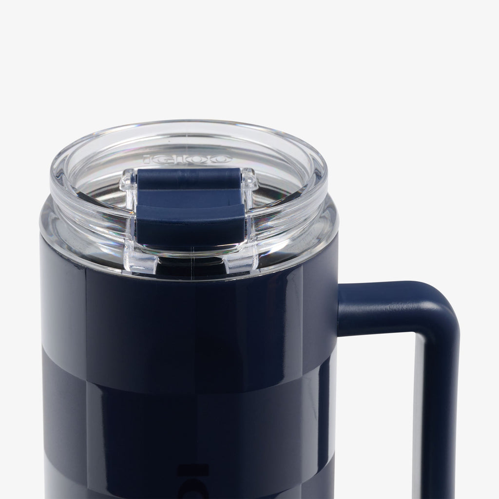 1L Beer Mug R5 - Navy Check - Product View