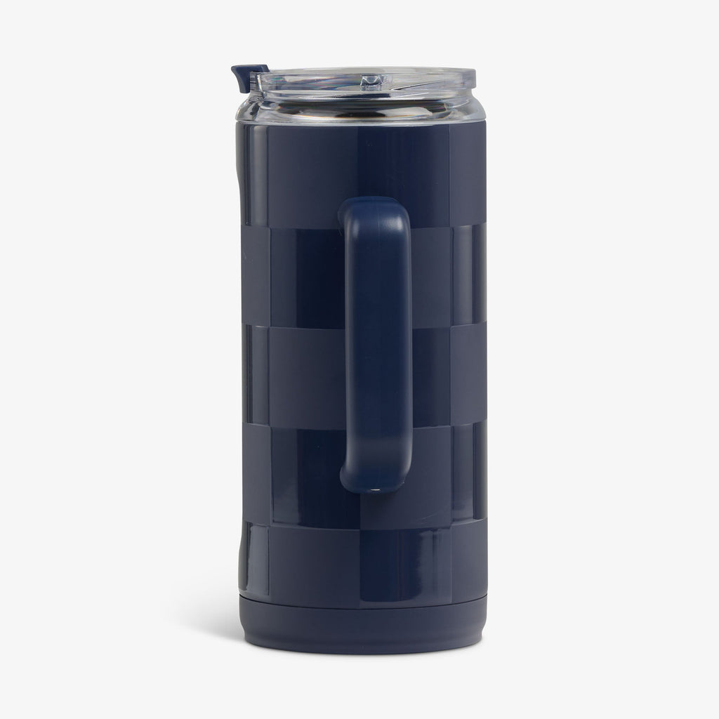 1L Beer Mug R5 - Navy Check - Product View