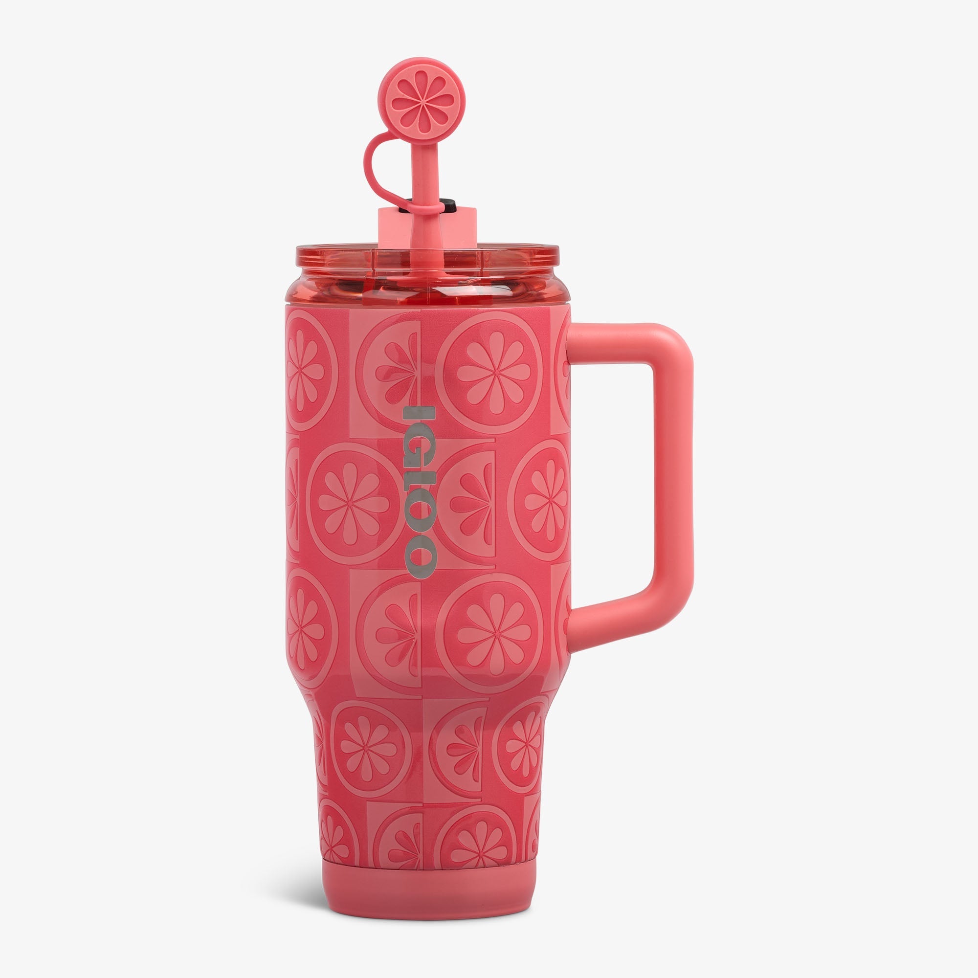 32 Oz Flip ‘n’ Sip Travel Mug G9 - Grapefruit - Front View