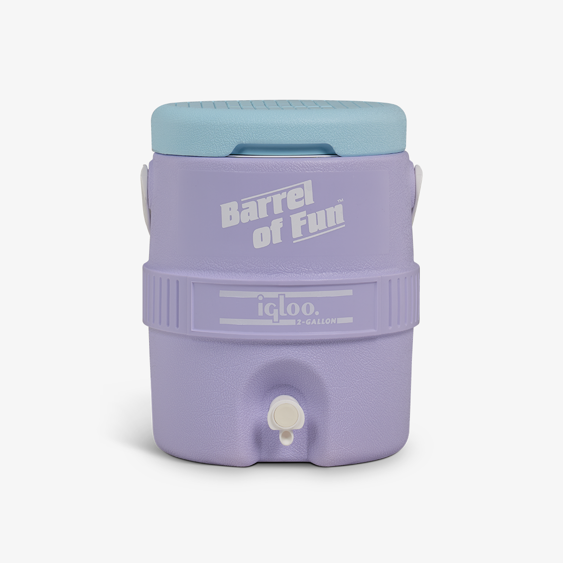 Retro Barrel of Fun 2 Gallon Jug D9 - Lilac - Product View