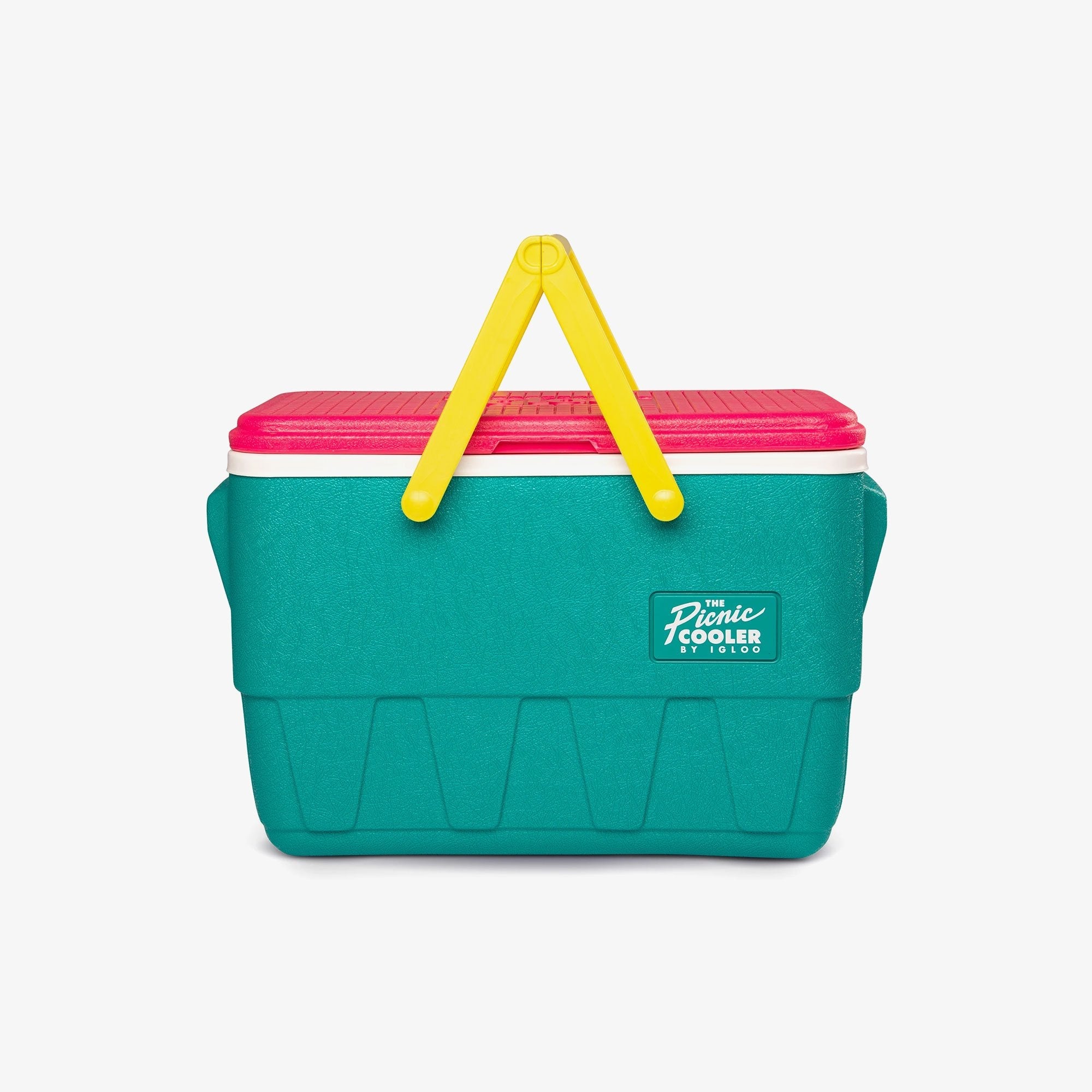 Retro Picnic Basket 25 Qt Cooler B3 - Jade - Product View